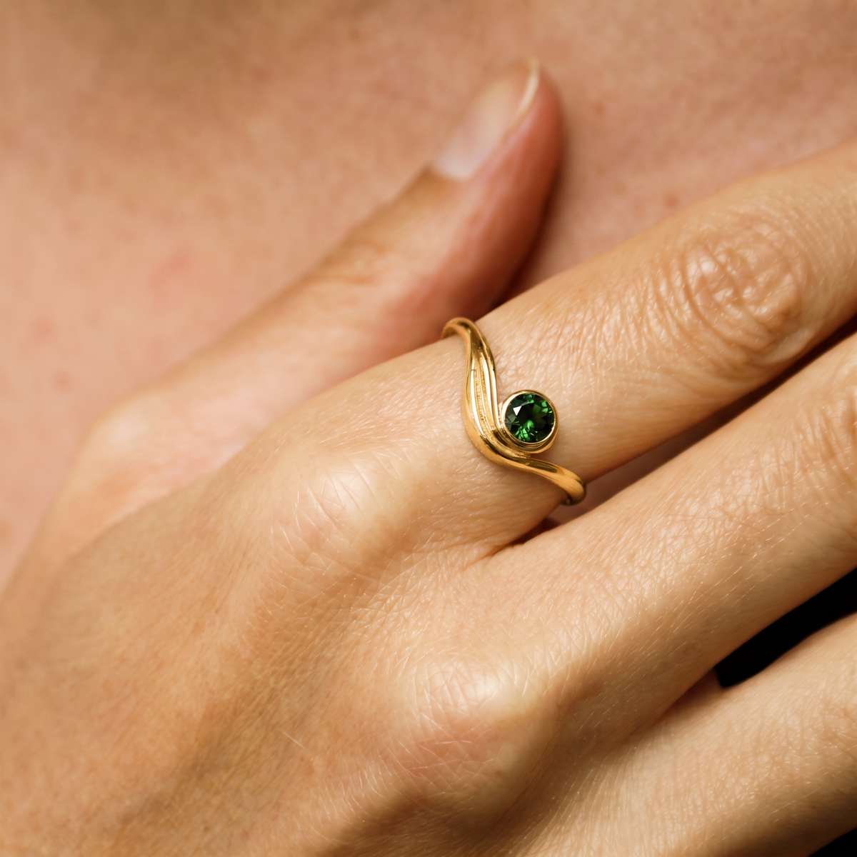 Eclipse Ring - Forgyldt