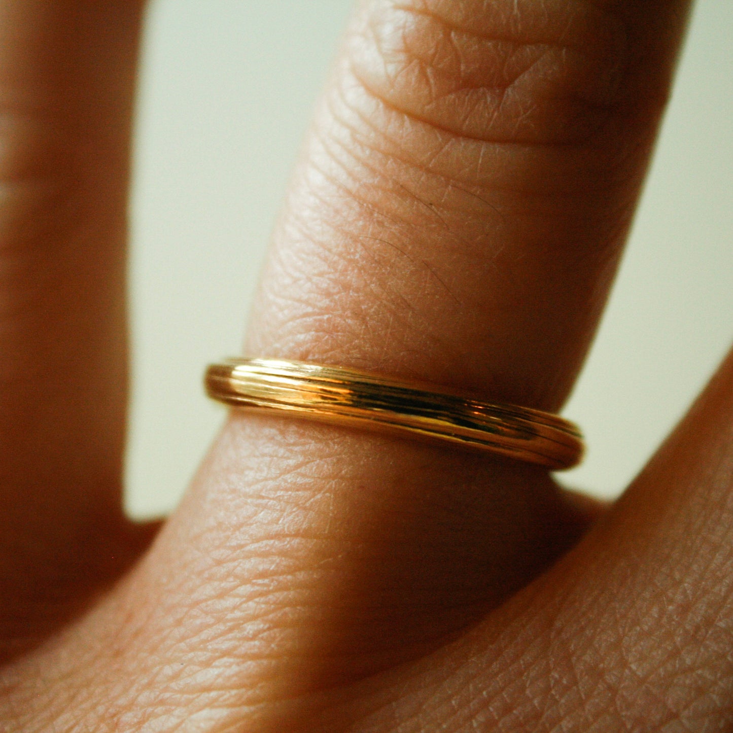 Ripple Unika Ring (Str. 52) - Forgyldt