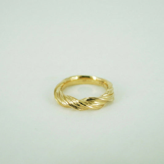 River Swirl Ring - Forgyldt