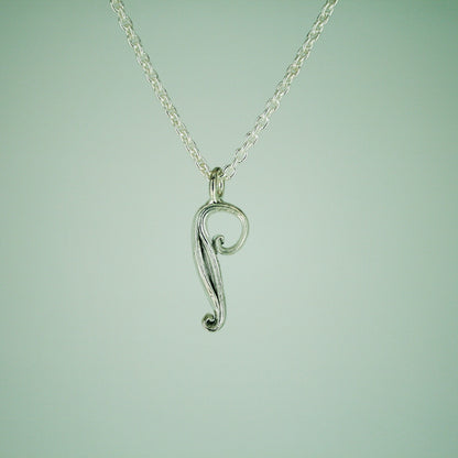 Love Letter - Letter Pendant in Sterling Silver