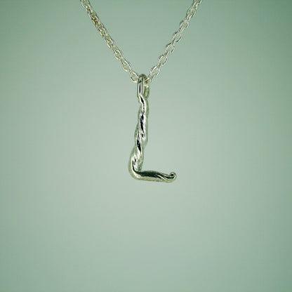 Love Letter - Letter Pendant in Sterling Silver