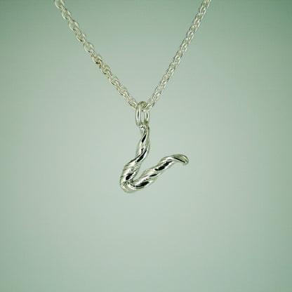 Love Letter - Letter Pendant in Sterling Silver