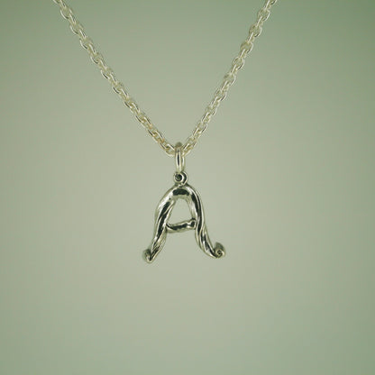 Love Letter - Letter Pendant in Sterling Silver