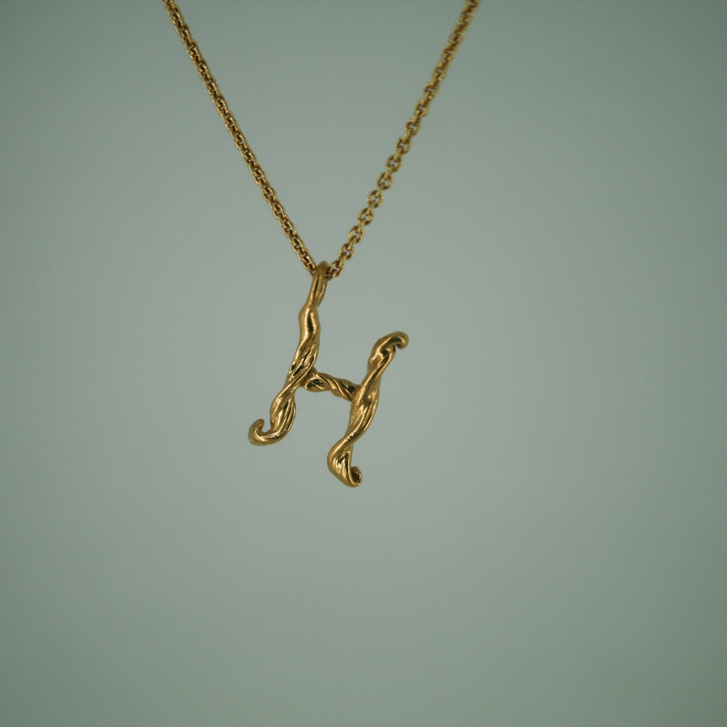 Alfabet Vedhæng - Forgyldt