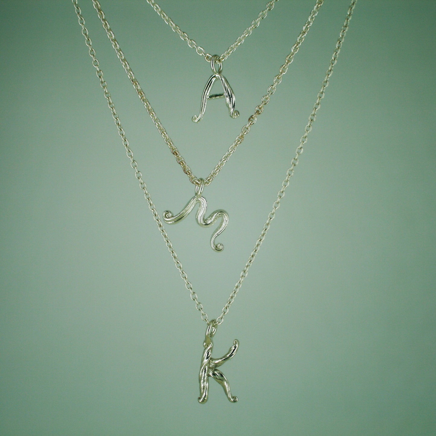 Love Letter - Letter Pendant in Sterling Silver