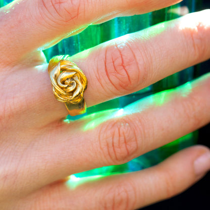 Golden Rose Unika Ring (Str. 57) - Forgyldt