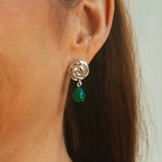 Rosetta Øreringe - Sterling Sølv