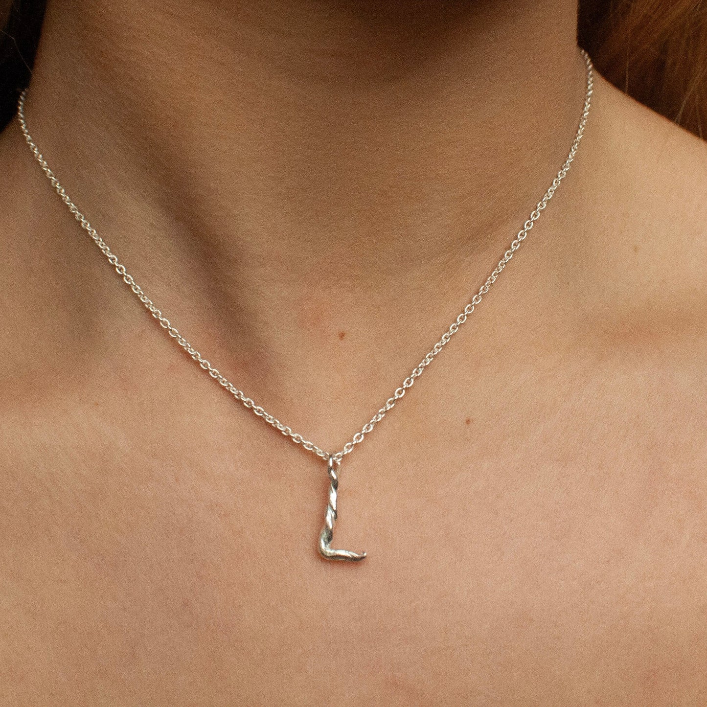 Love Letter - Letter Pendant in Sterling Silver