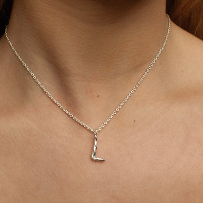 Love Letter - Letter Pendant in Sterling Silver