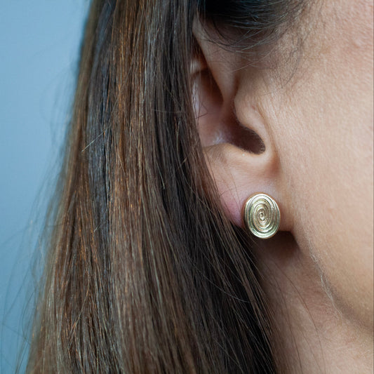 Vertigo Studs - 14 Karat Guld