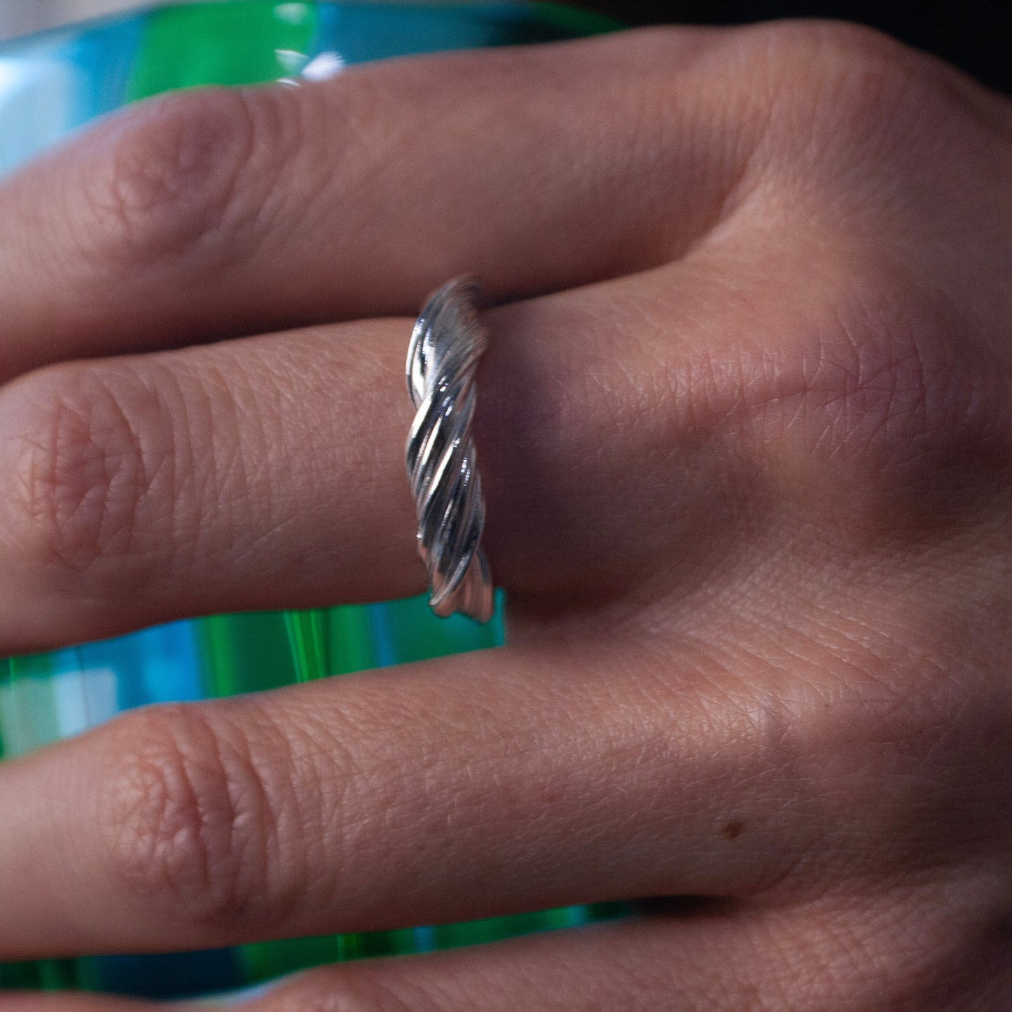 River Swirl Ring - Sterling Sølv