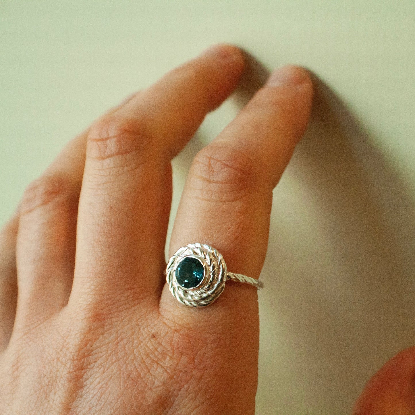 Theben Topas Ring - Sterling Sølv
