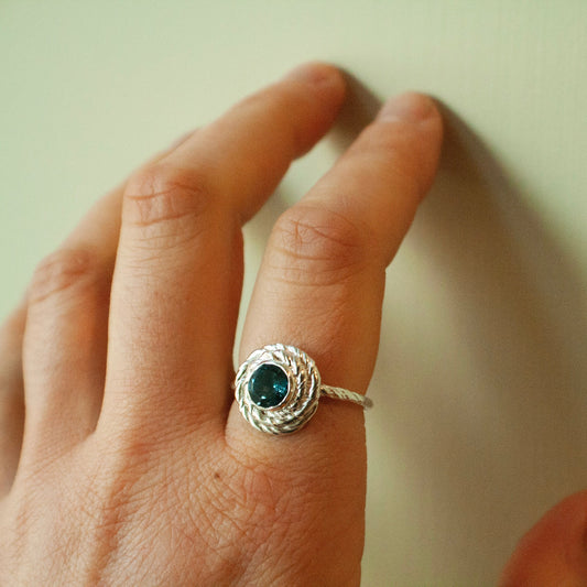 Theben Topas Ring - Sterling Sølv