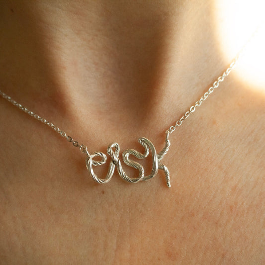 'elsk' Halskæde - Sterling Sølv