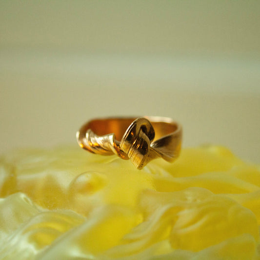 Treasure Wave Unika Ring (Str. 57) - Forgyldt