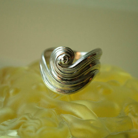 Tsunami Wave Ring (Str. 66,5) - Sterling Sølv