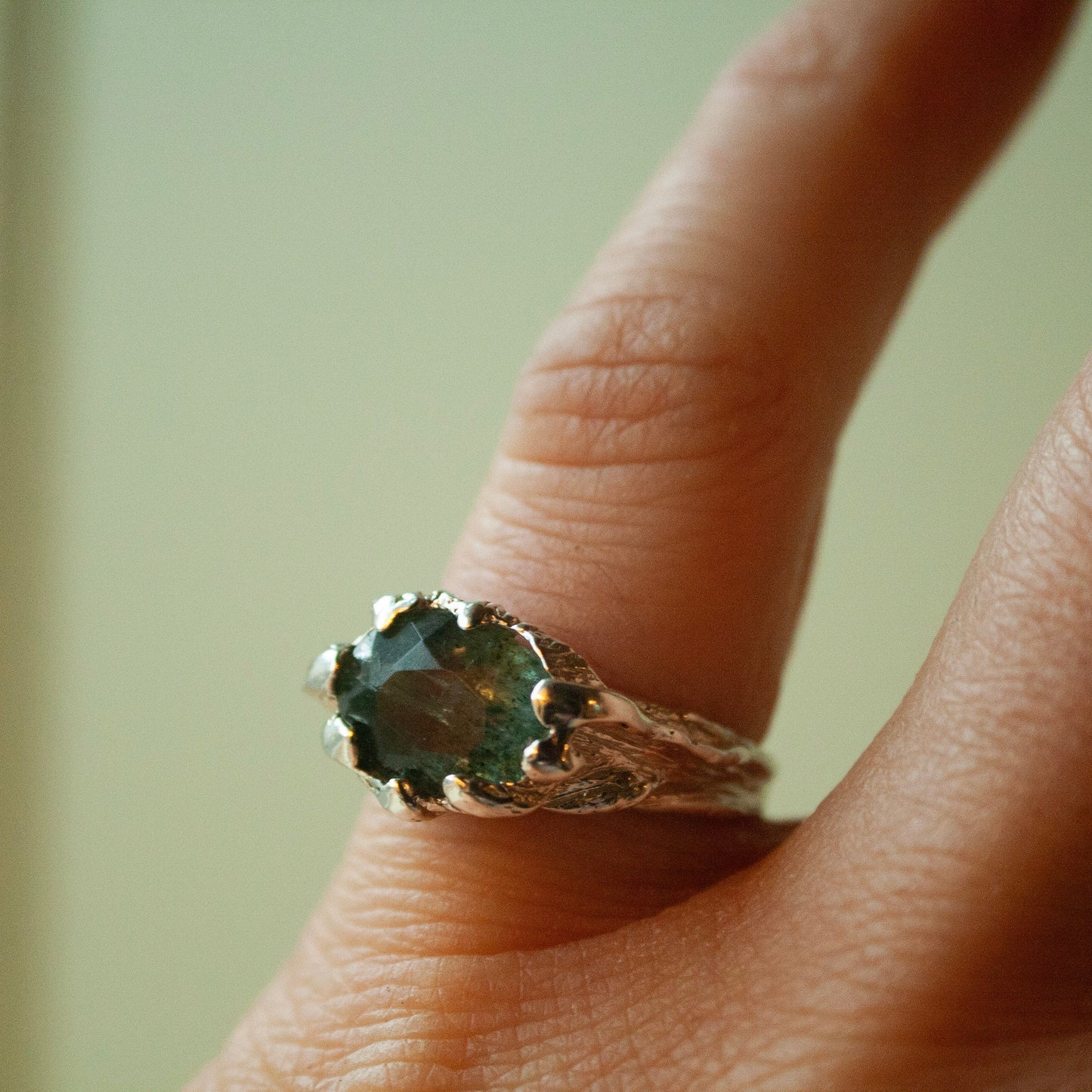 Demeter Beryl Unika Ring (Str. 52) - Sterling Sølv