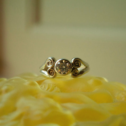 Double Hearts Unika Ring (Str. 59) - Sterling Sølv