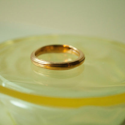 Ripple Unika Ring (Str. 52) - Forgyldt