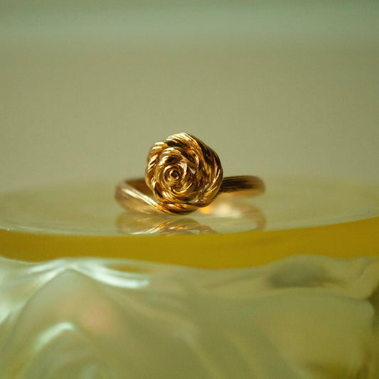 Little Rose Unika Ring (Str. 59,5) - Forgyldt