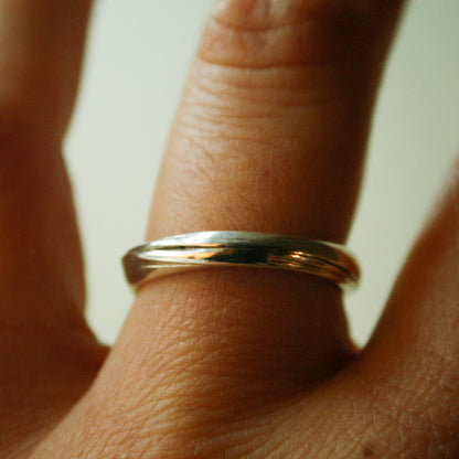 Subtle Water Unika Ring (Str. 58) - Sterling Sølv