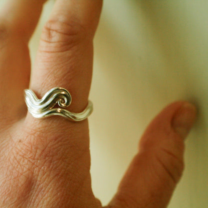 Sweet Wave Unika Ring (Str. 62) - Sterling Sølv