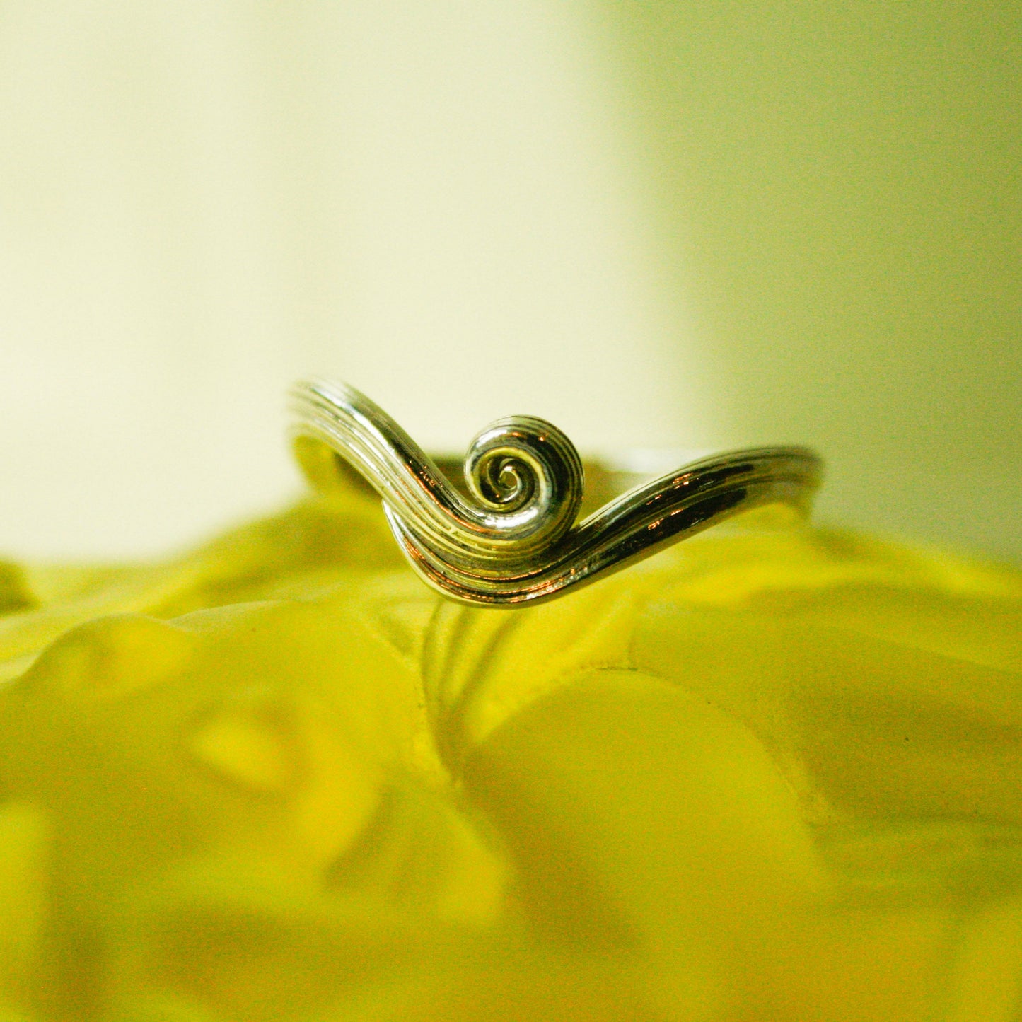 Pixi Wave Unika Ring (Str. 60) - Sterling Sølv