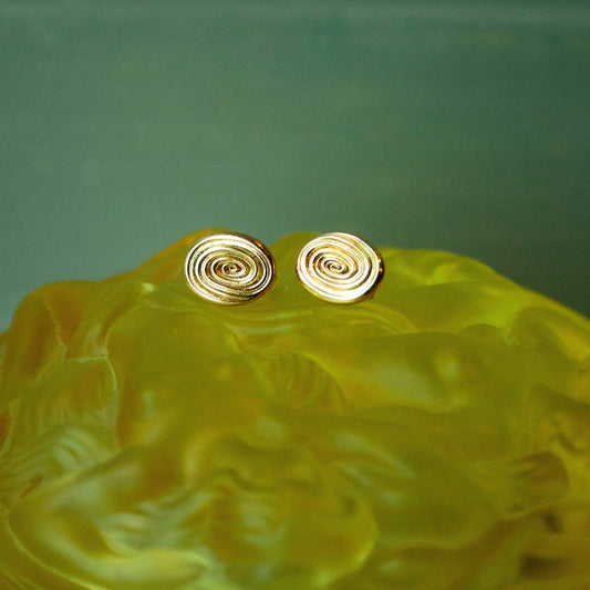 Vertigo Studs - 14 Karat Guld