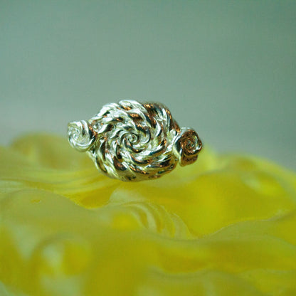 Curly Rose Ring - Sterling Sølv