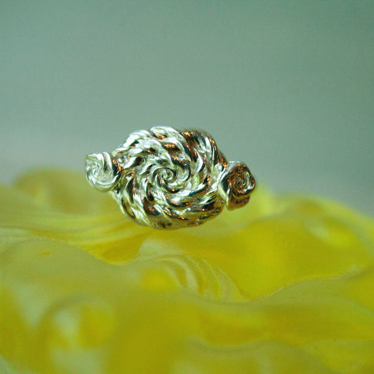 Curly Rose Ring - Sterling Sølv